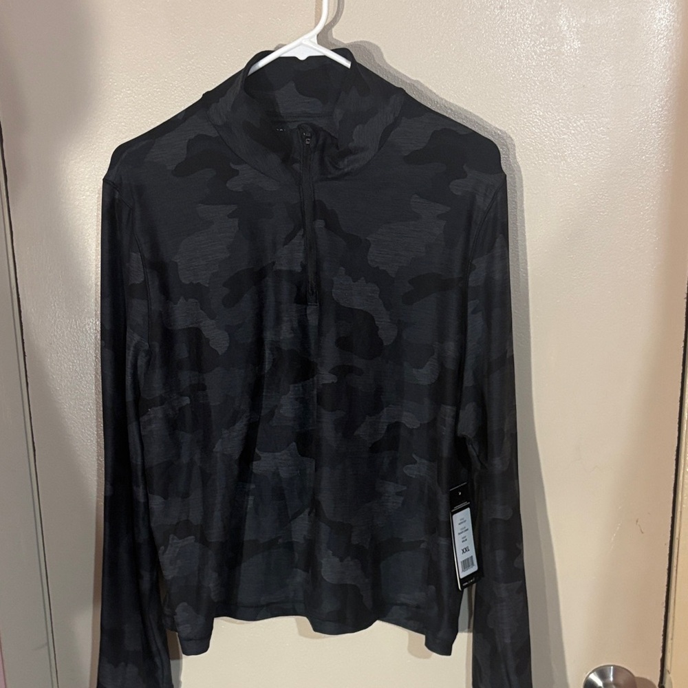 Yogalicious Black Camouflage Long Sleeve Top